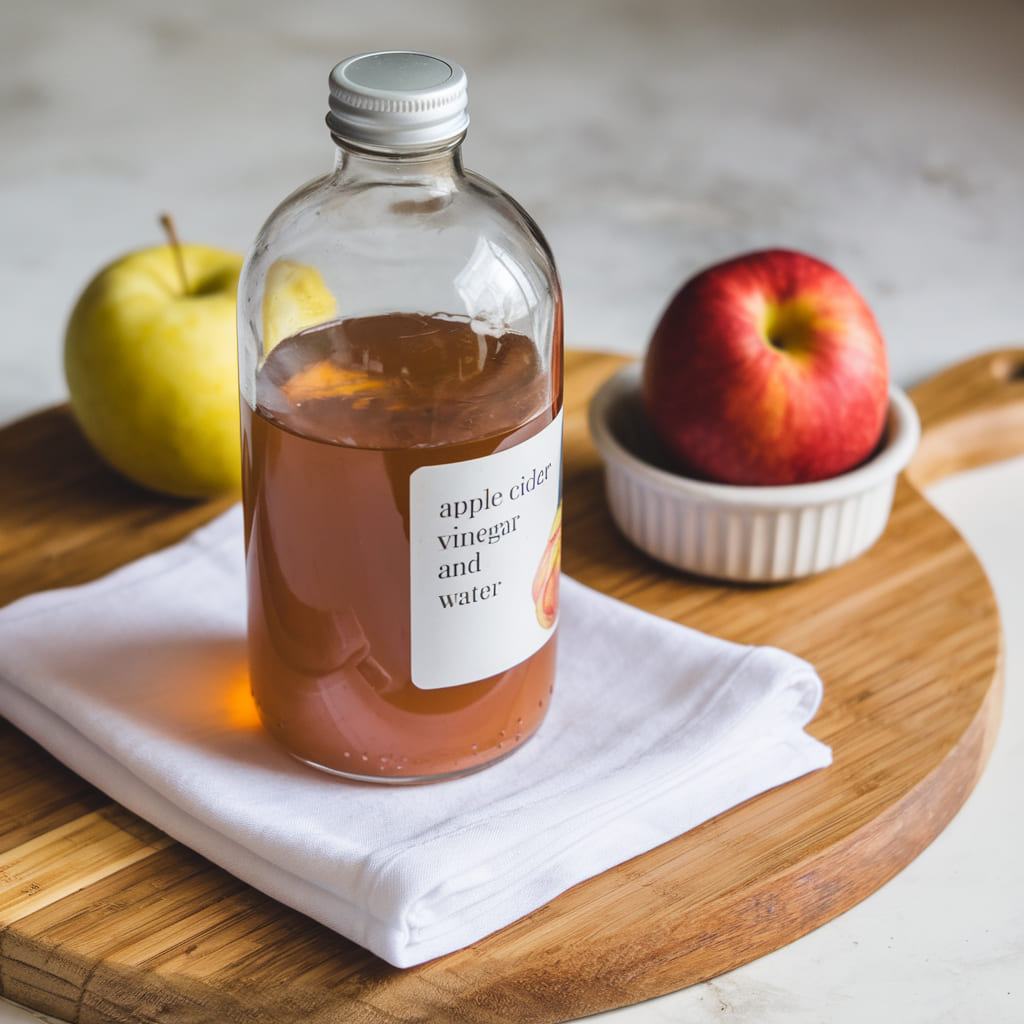 Apple Cider Vinegar and Water Exfoliator