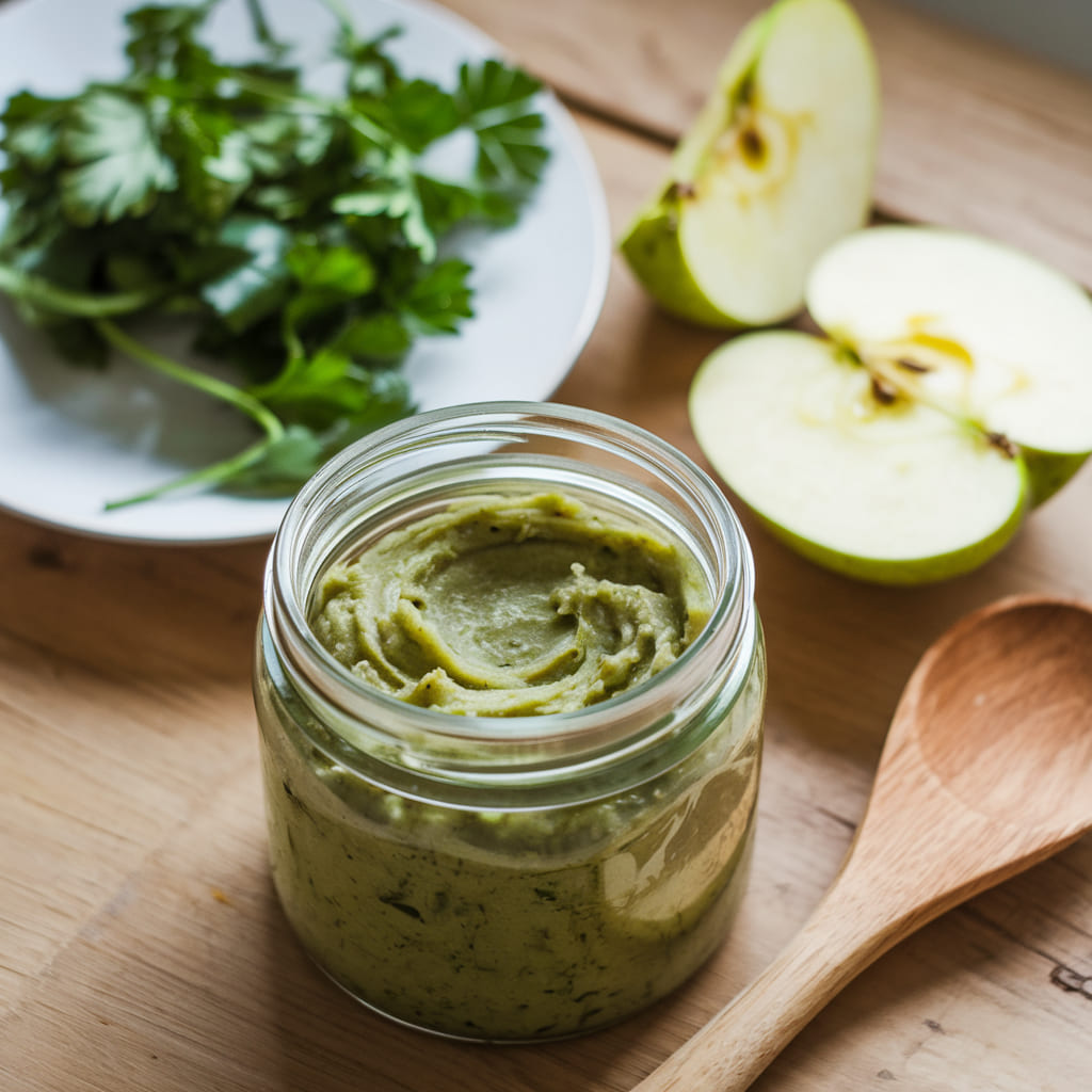 Apple and Parsley Detoxifying Face Scrub