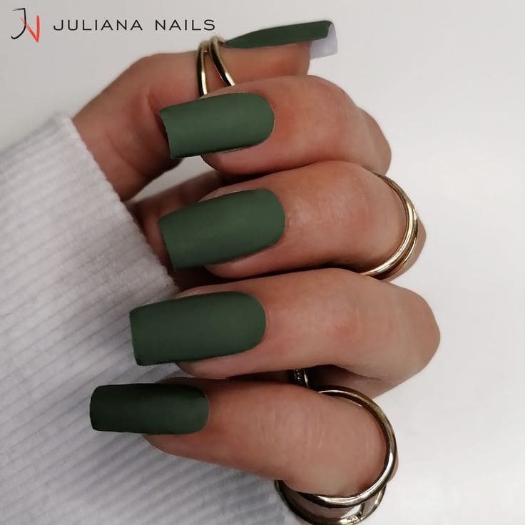 Army Green Nail Designs