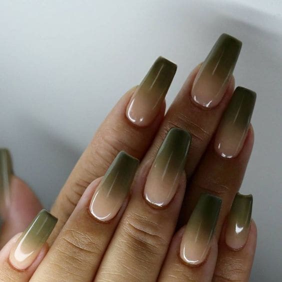 Army Green Nail Designs