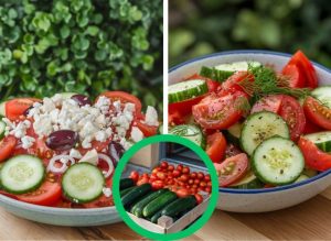 Cucumber & Tomato Salad for a Fresh, Radiant-Looking Glow