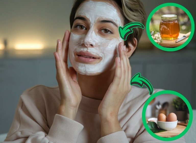 DIY Egg White & Honey Mask for Firm, Glowing-Looking Skin