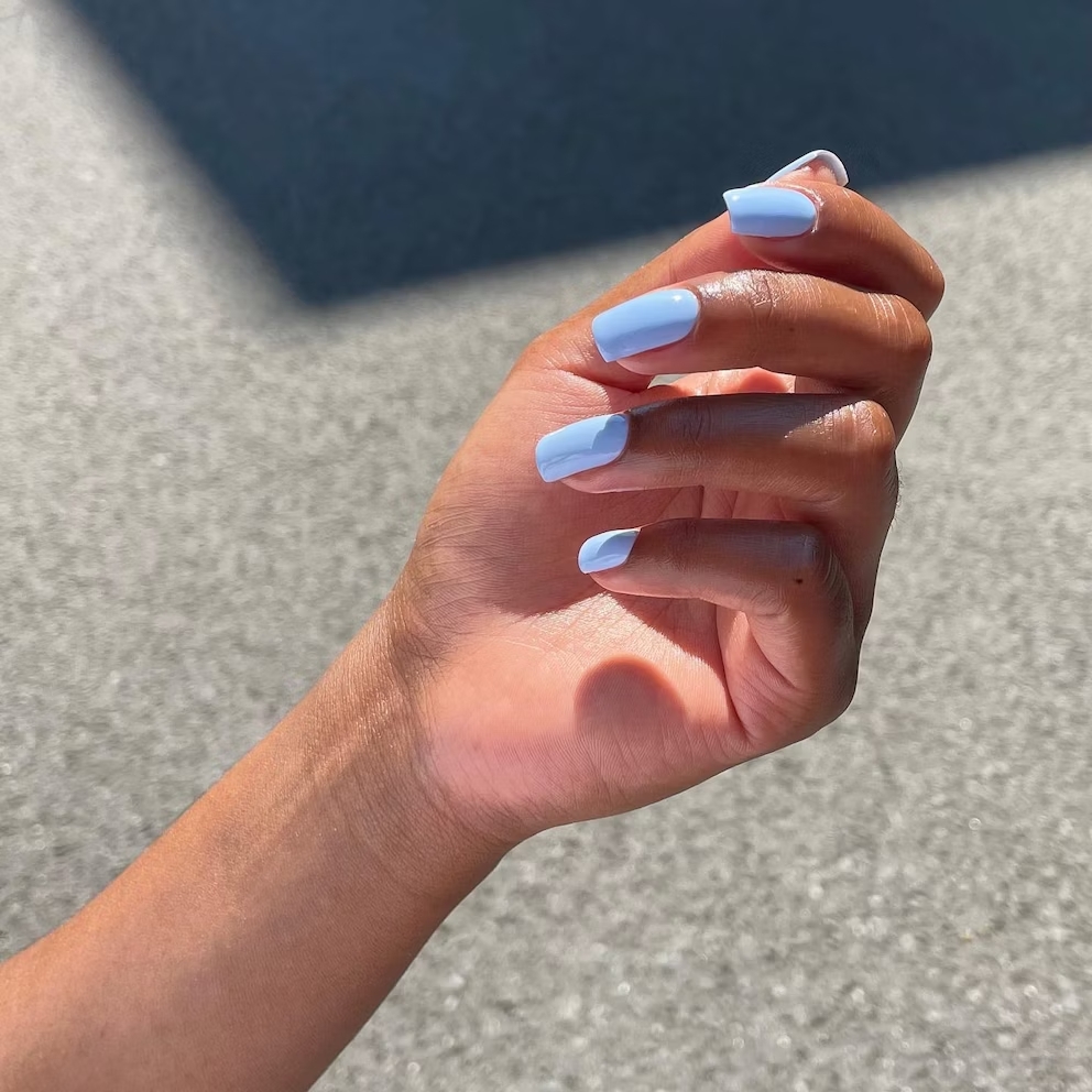 Baby Blue Acrylic Nails