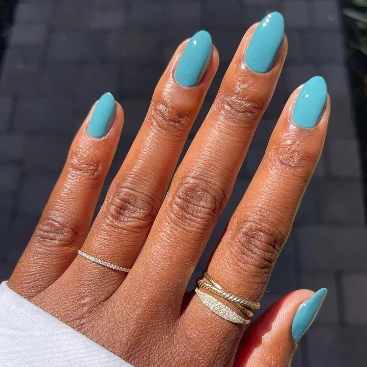 Baby Blue Nails