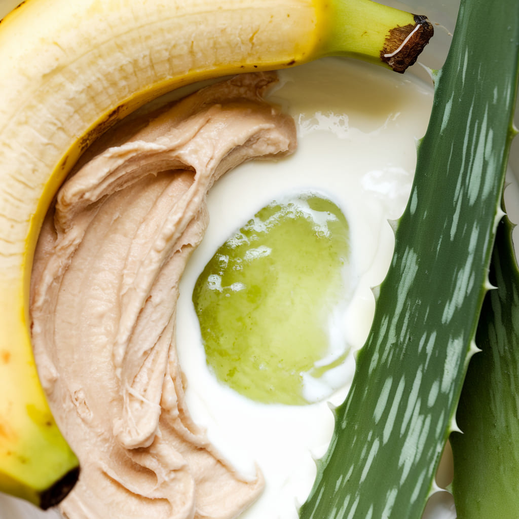 Banana, Aloe Vera, and Yogurt Brightening Mask