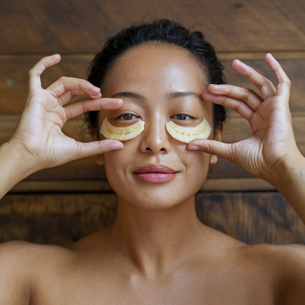 Banana Peel Under-Eye Treatment for Dark Circles