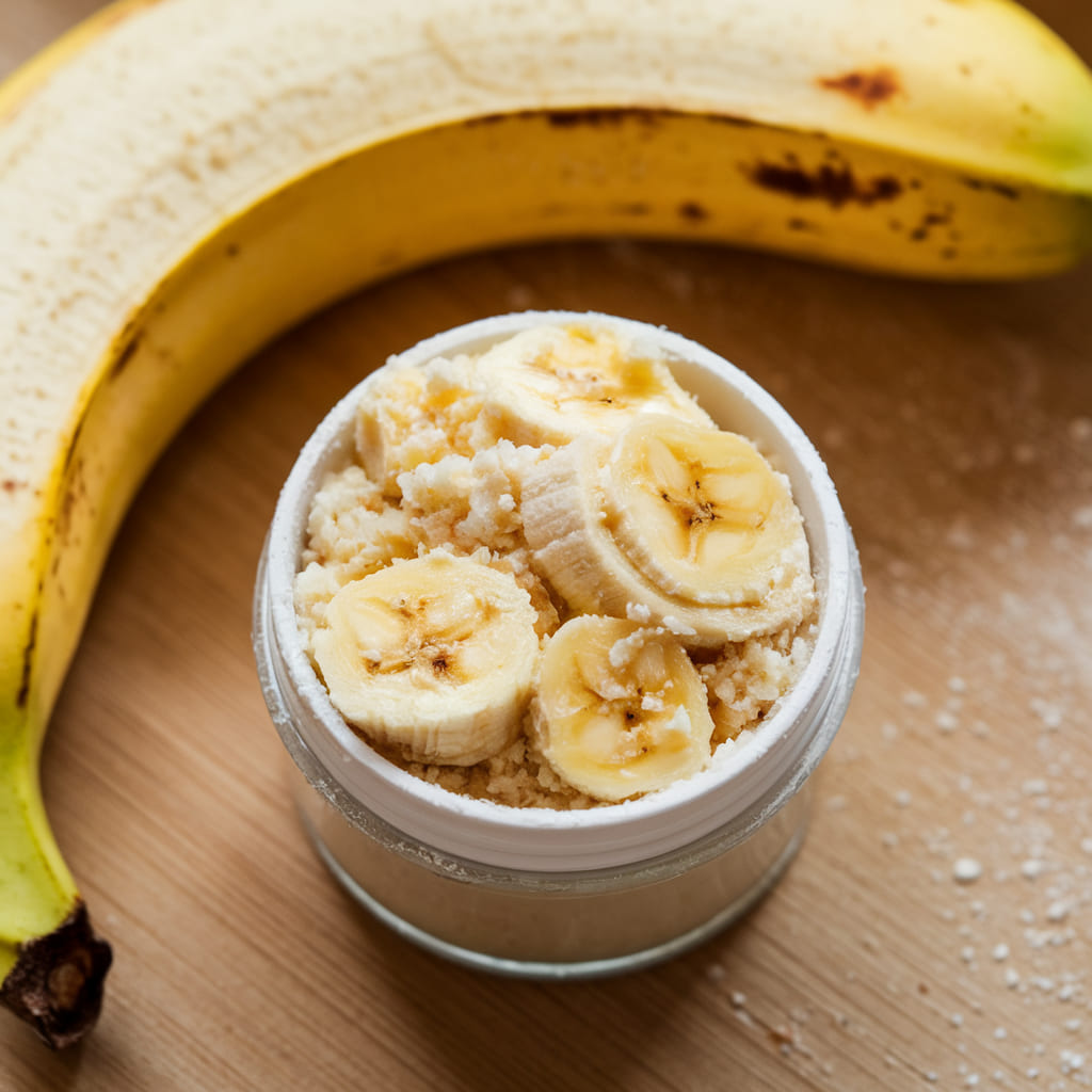Banana Peel and Baking Soda Scrub