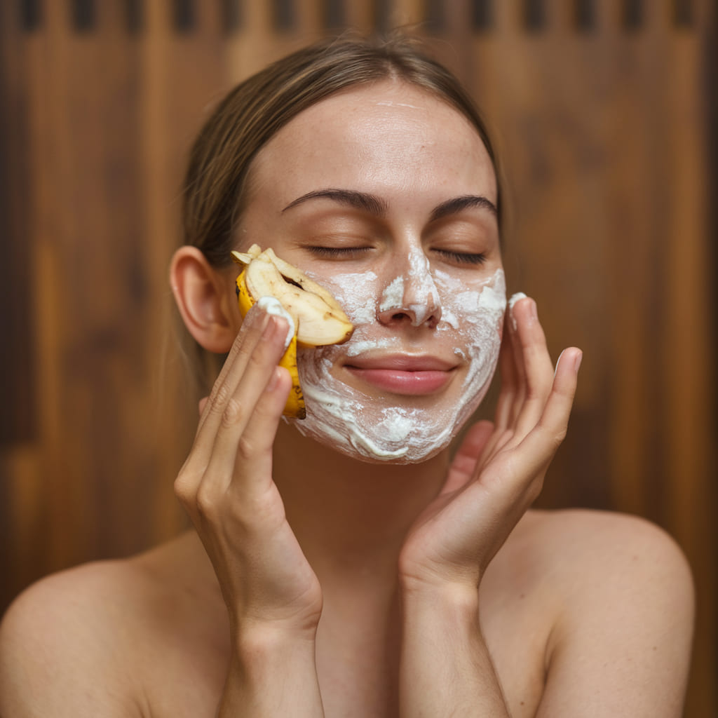 Banana Peel and Yogurt Exfoliating Scrub
