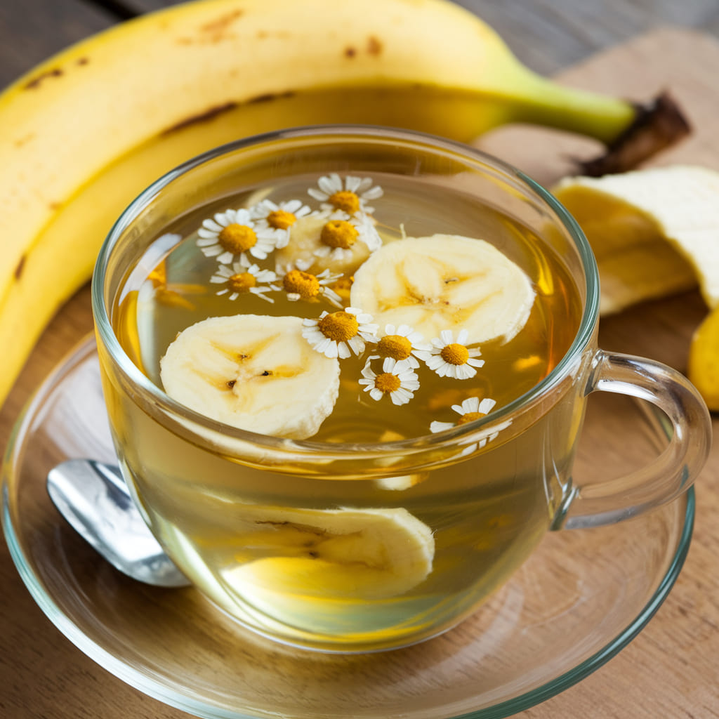 Banana and Chamomile Tea for Relaxation

