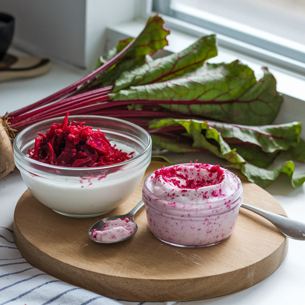Beetroot Leaf and Yogurt Exfoliating Scrub
