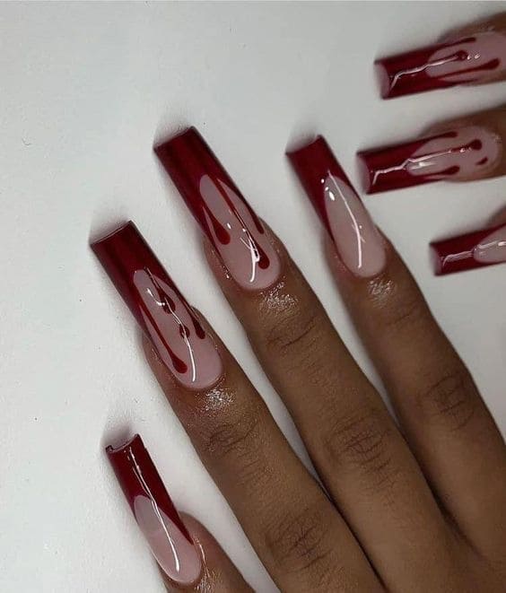 Blood Drip Manicure