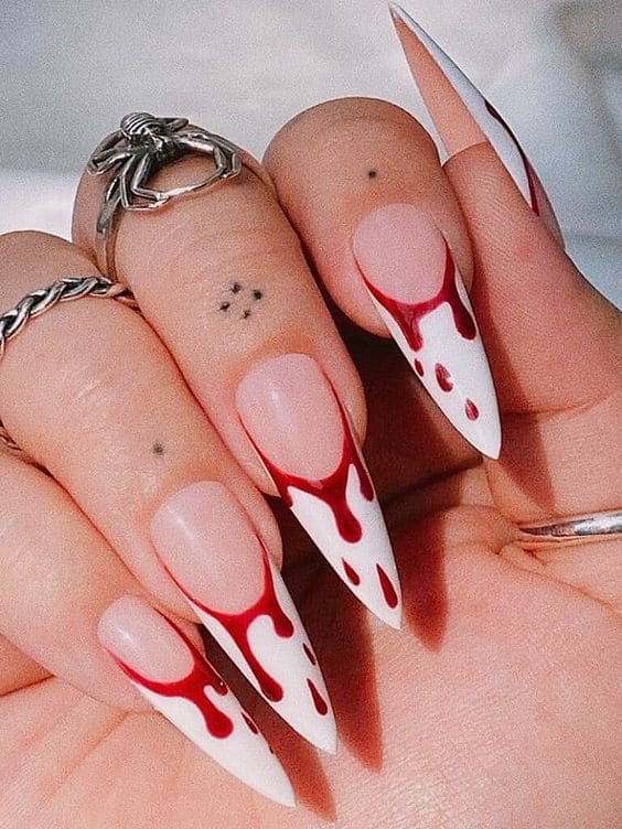 Blood Drip Manicure