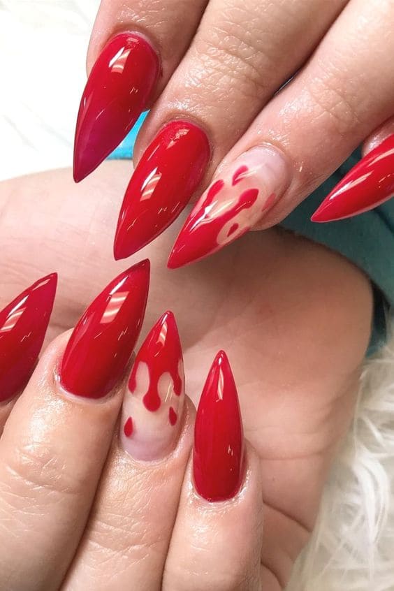 Blood Drip Manicure