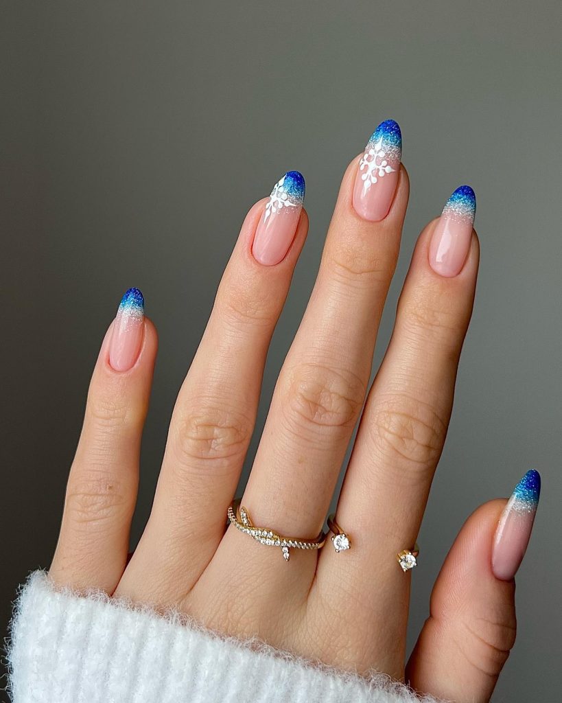  Blue Icy Tips