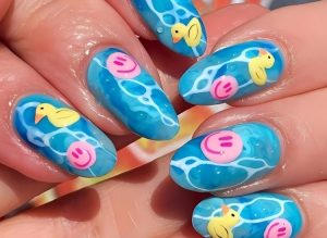 48 Blue Summer Nails To Cool Down The Sultry Season