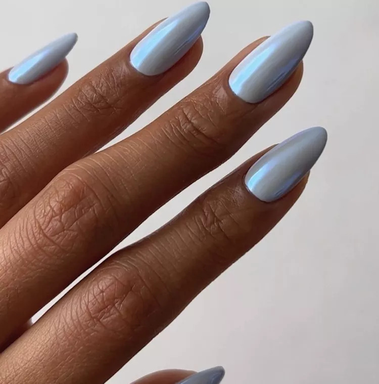 Blueberry Doughnut Glazed Nails