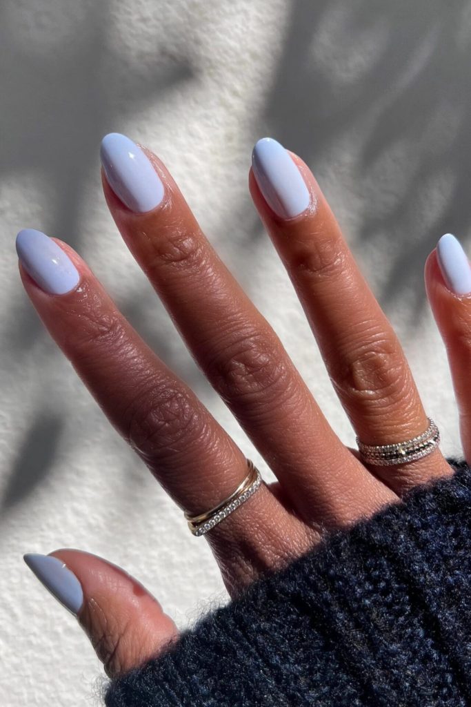 Blueberry Milk Nails