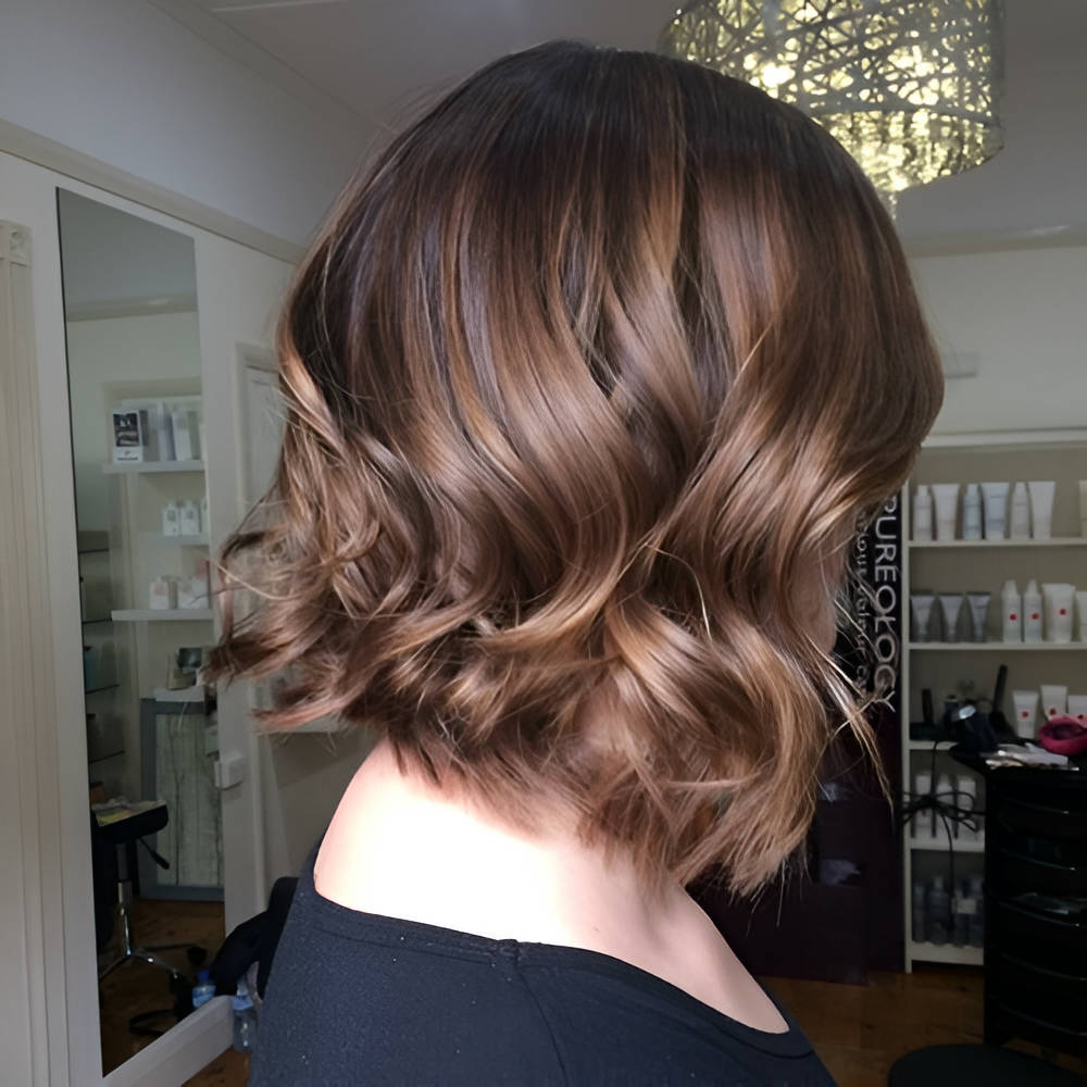 Bob Cut With Subtle Honey Balayage