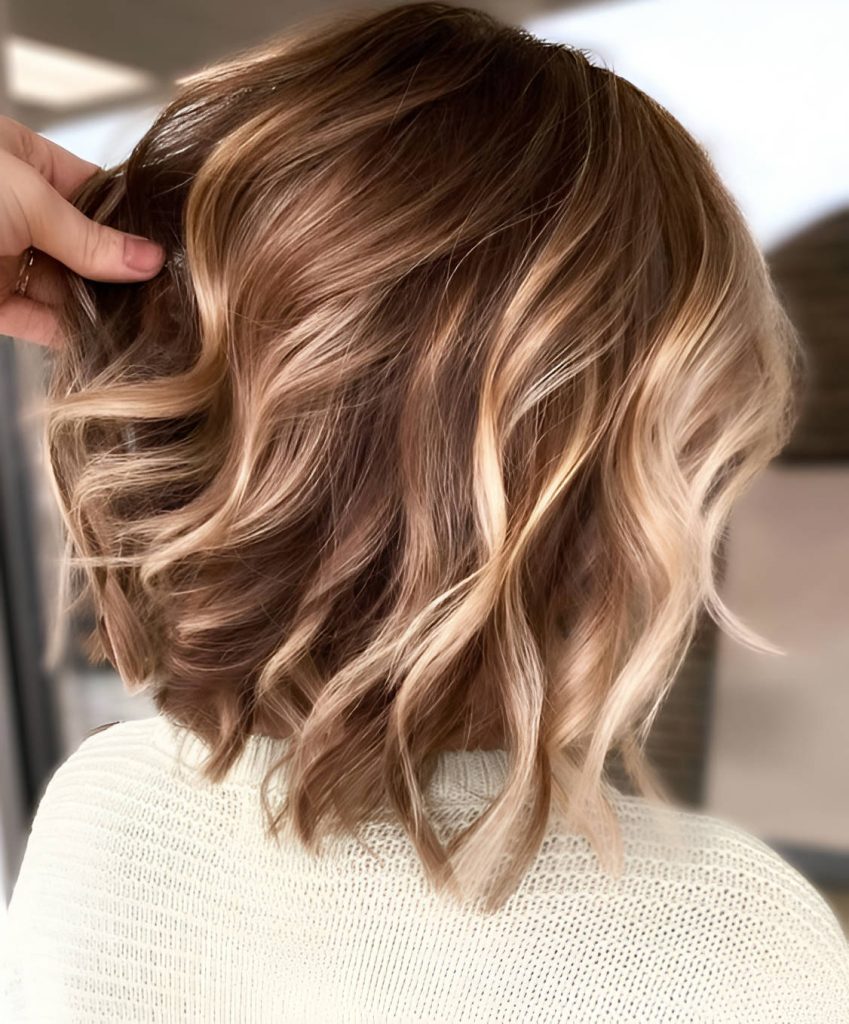 Bob Haircut With Bold Highlights
