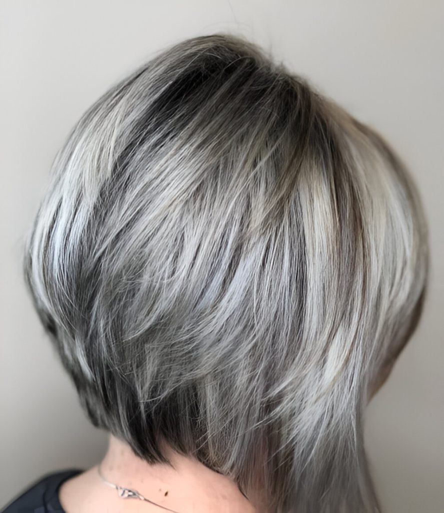 Bob With Ash Blonde Highlights