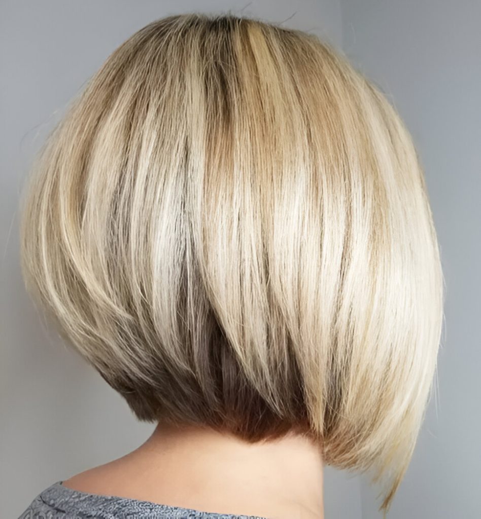 Bob With V-Cut Layers