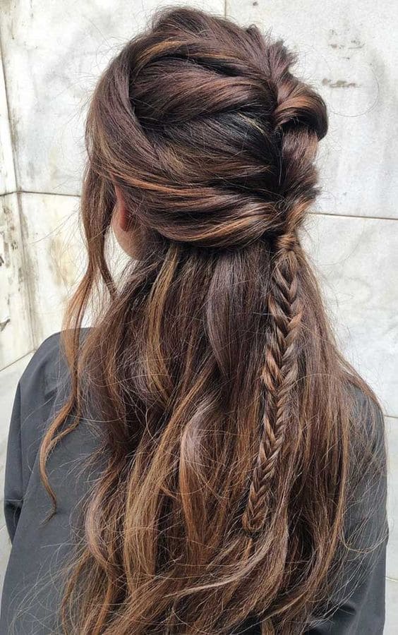 Braided Half Up Half Down