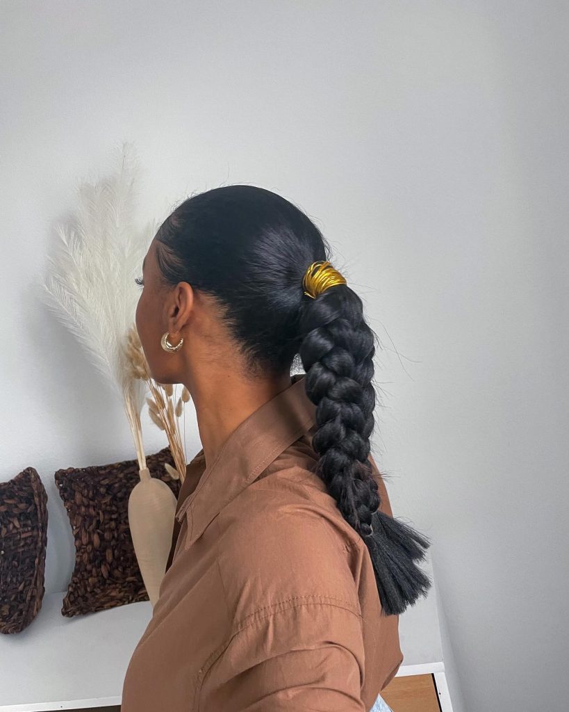 Braided Ponytail Hairstyles For Black Hair