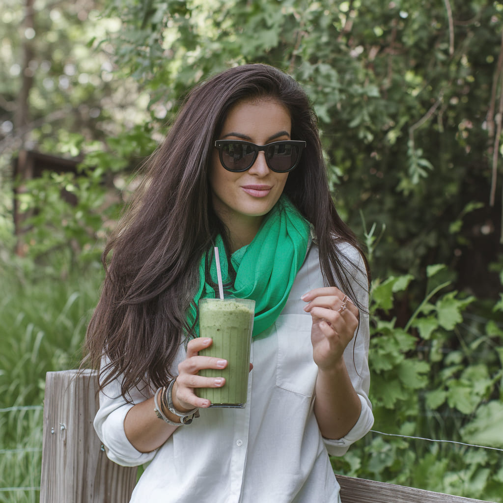 Broccoli Leaf Smoothie
