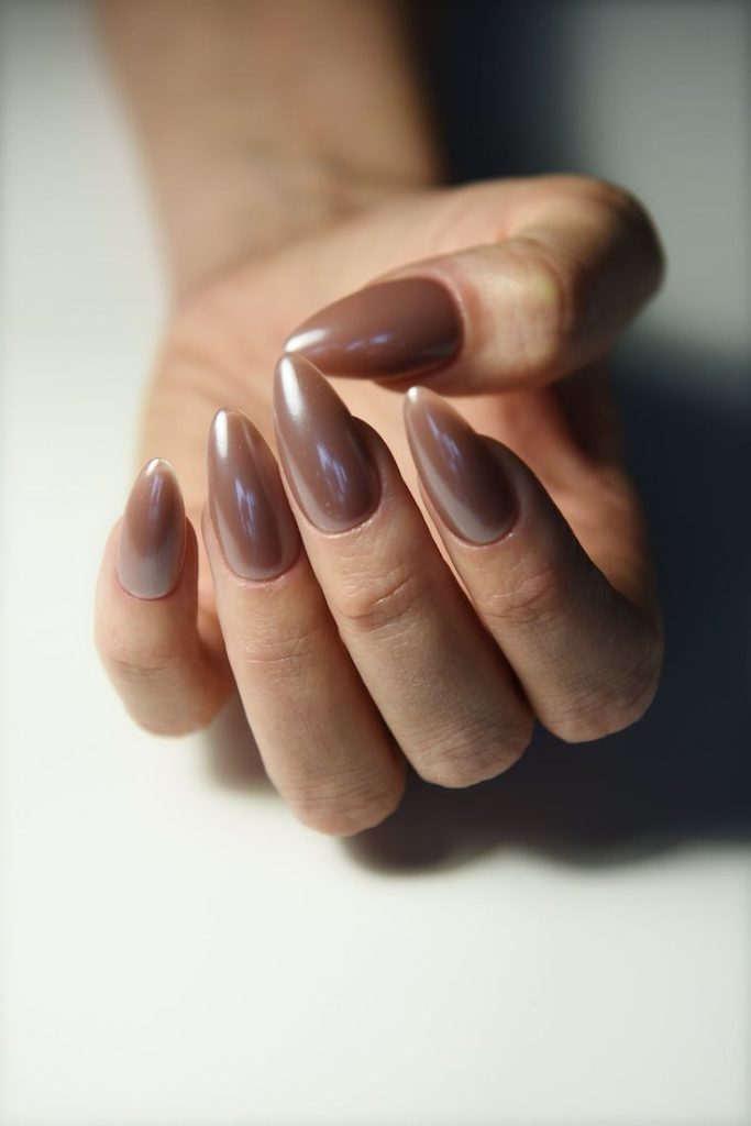 Brown Nude Nails