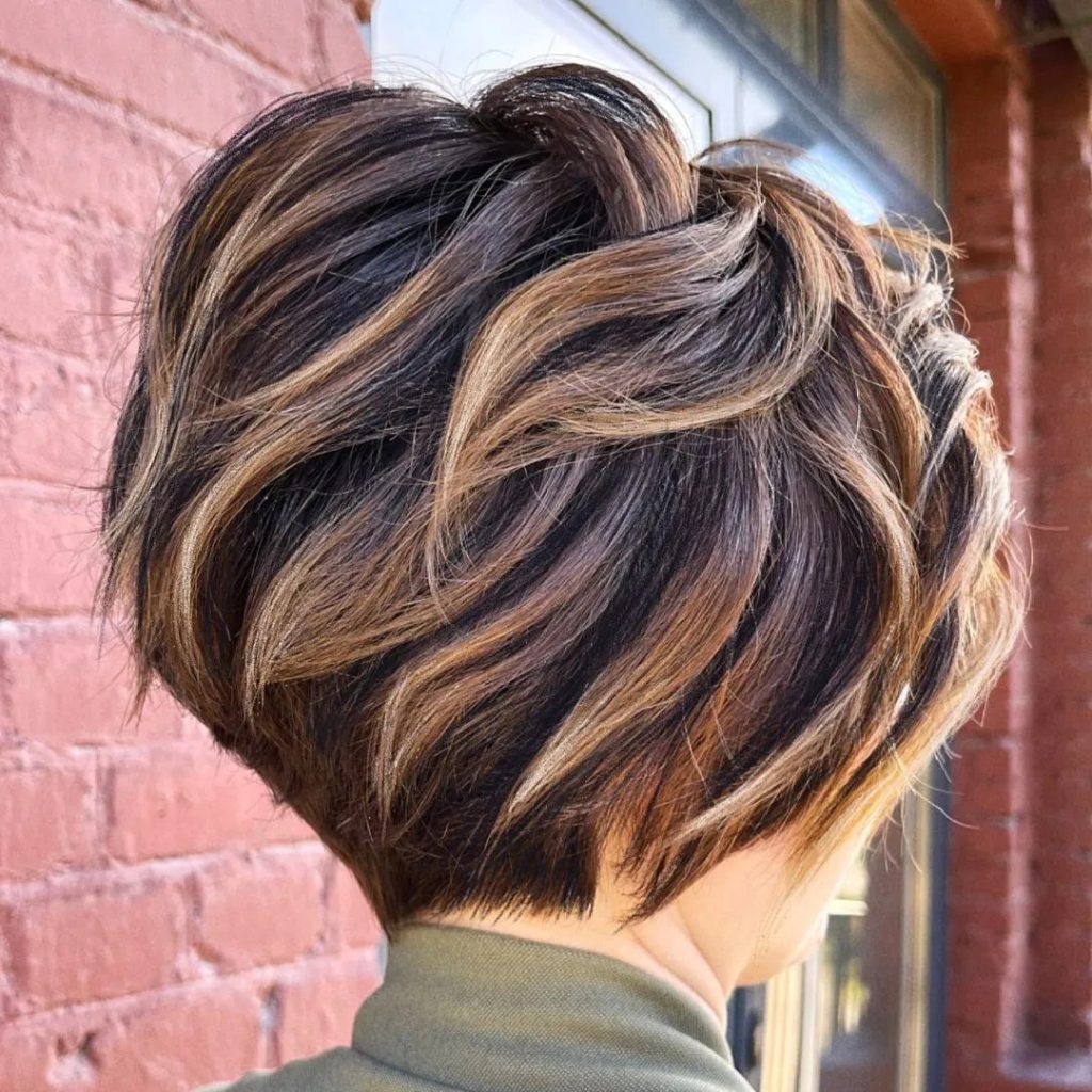 Brown Short Hairstyles With Highlights