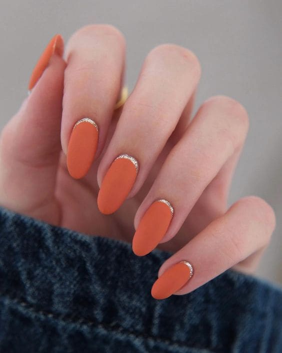 Burnt Orange Nails