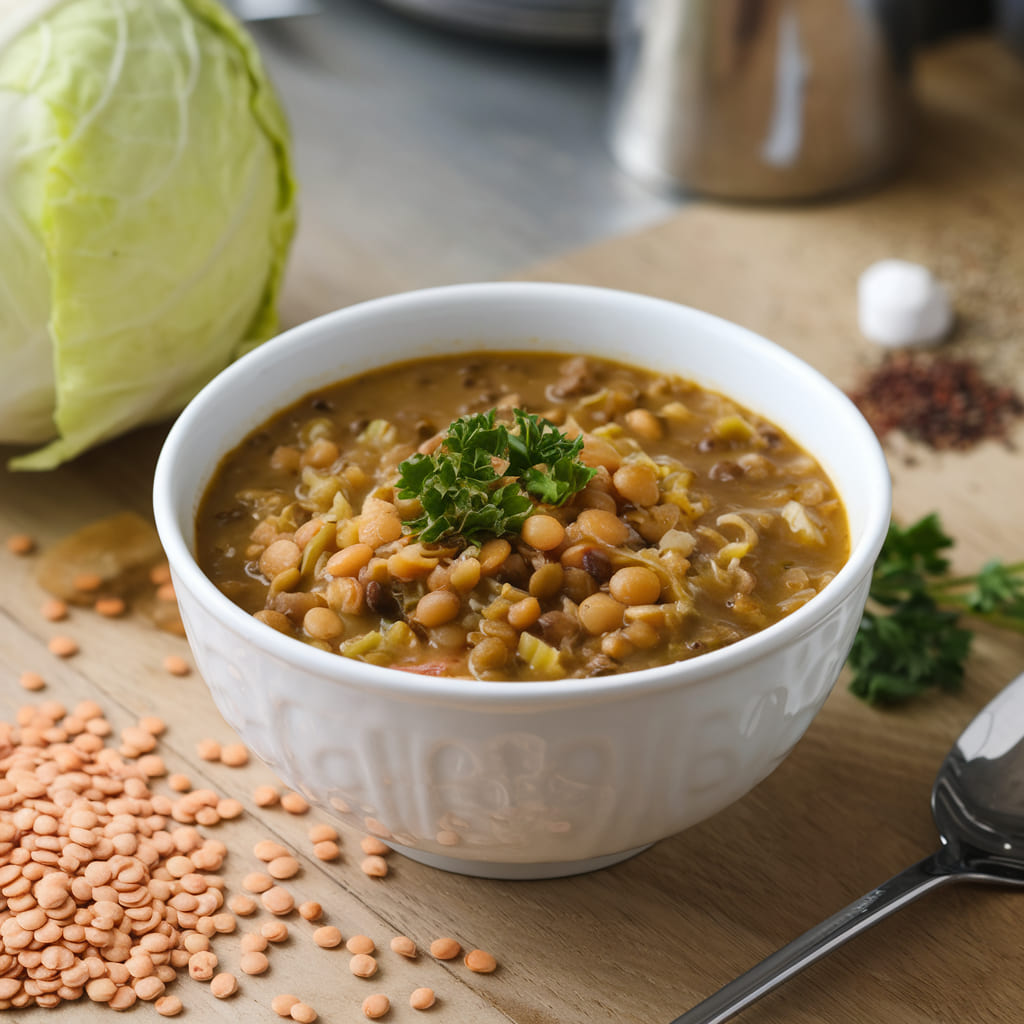 Cabbage and Lentil Fat-Burning Soup