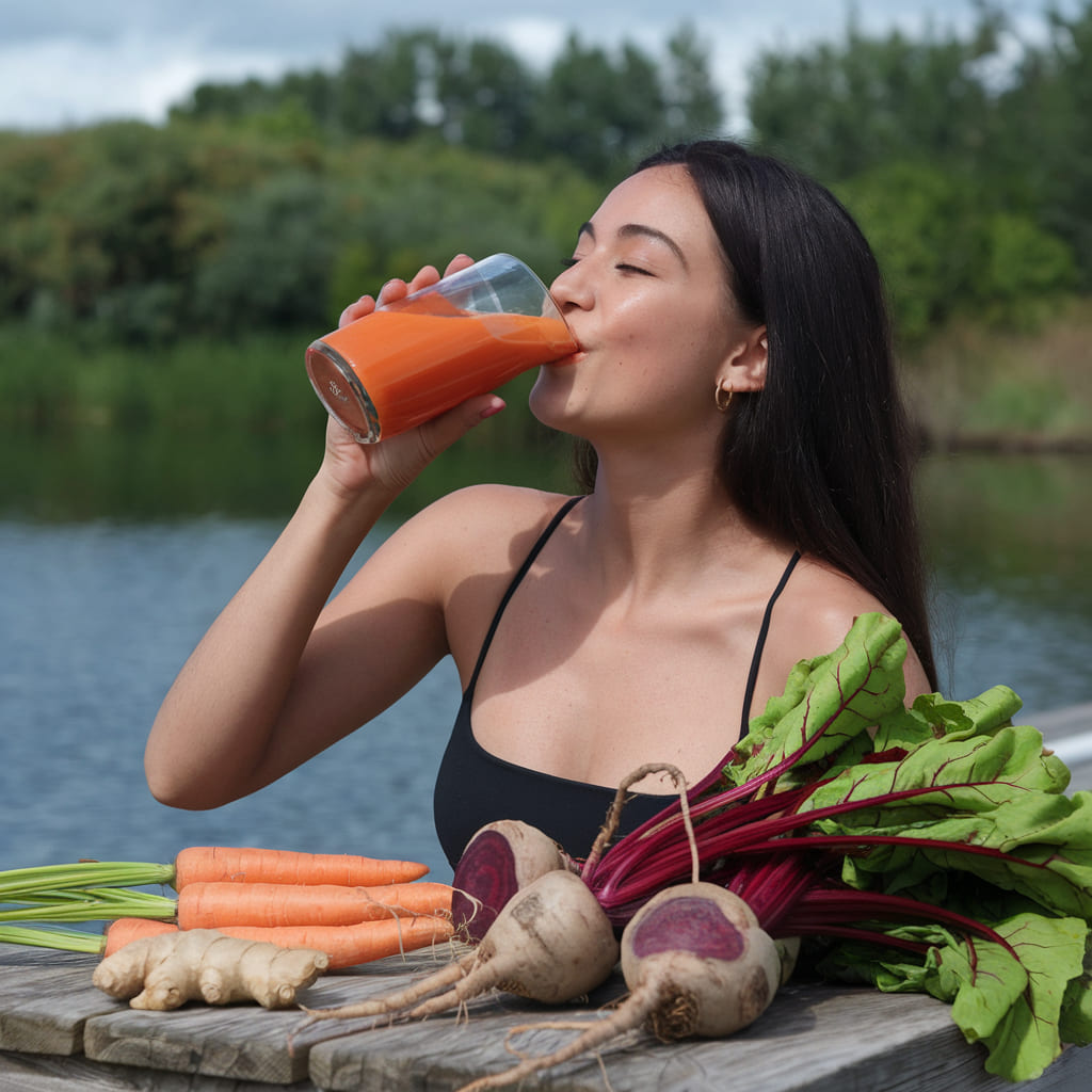 Carrot-Beet-Ginger Beauty Juice