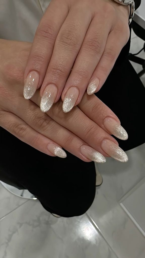 Cat Eye Nude Nails