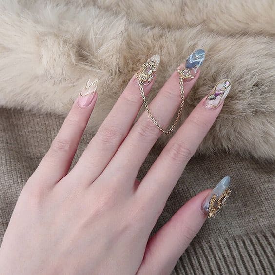 Chain Dope Nail Designs