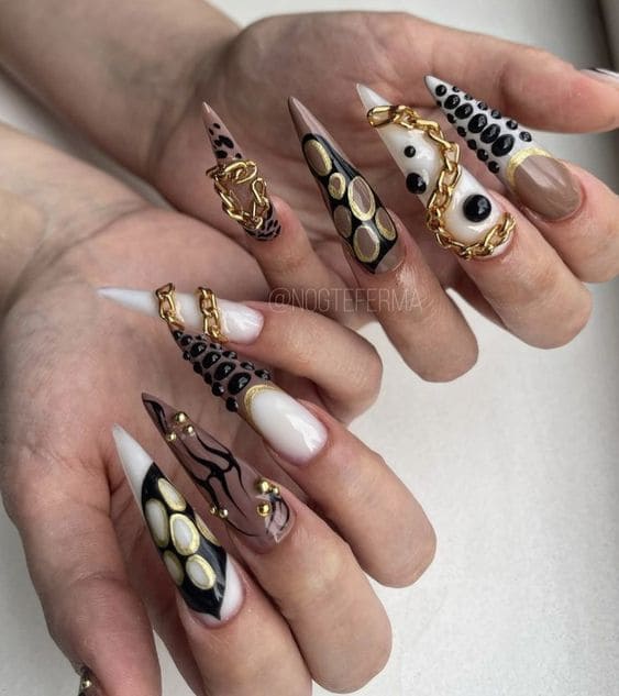 Chain Dope Nail Designs
