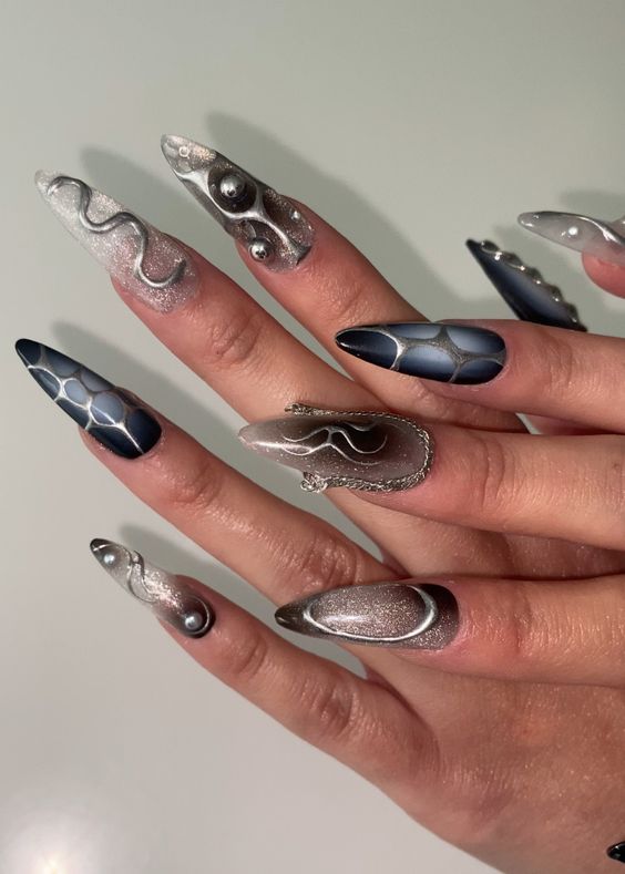 Chain Dope Nail Designs