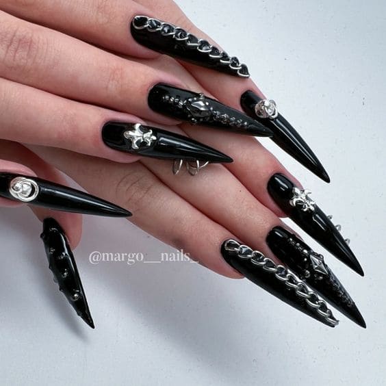 Chain Dope Nail Designs