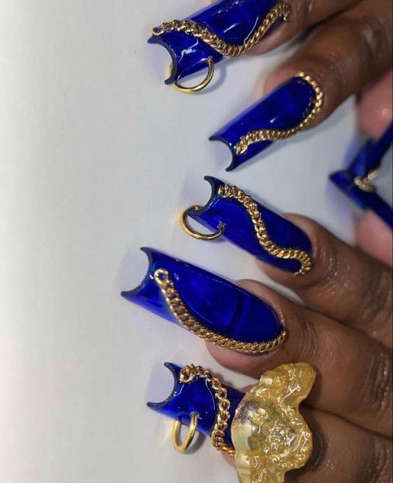Chain Dope Nail Designs