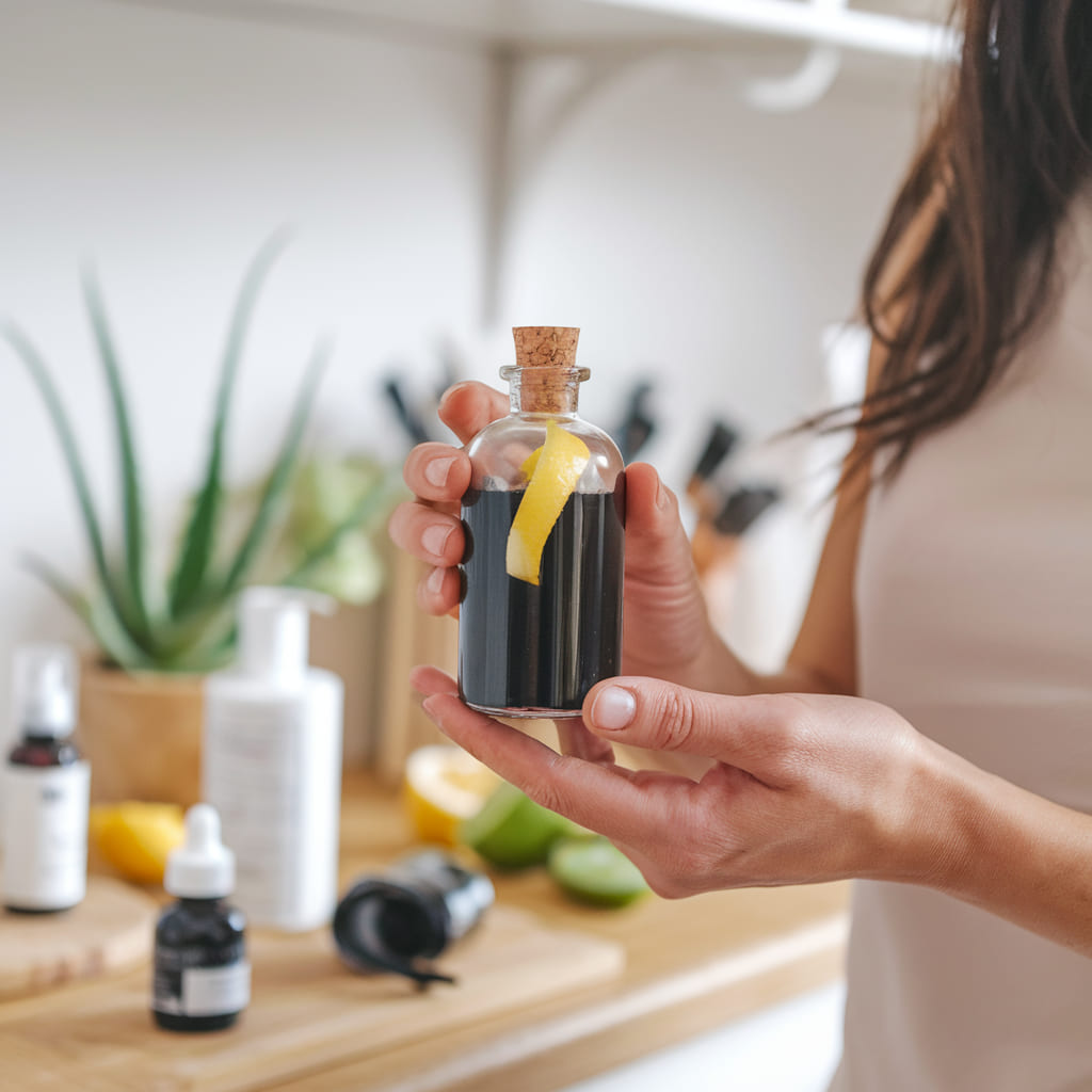 Charcoal and Lemon Toner for Oily Skin