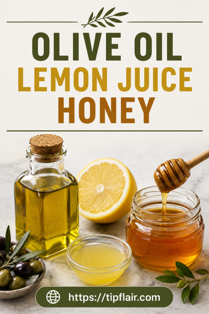 Olive Oil Lemon Juice and Honey