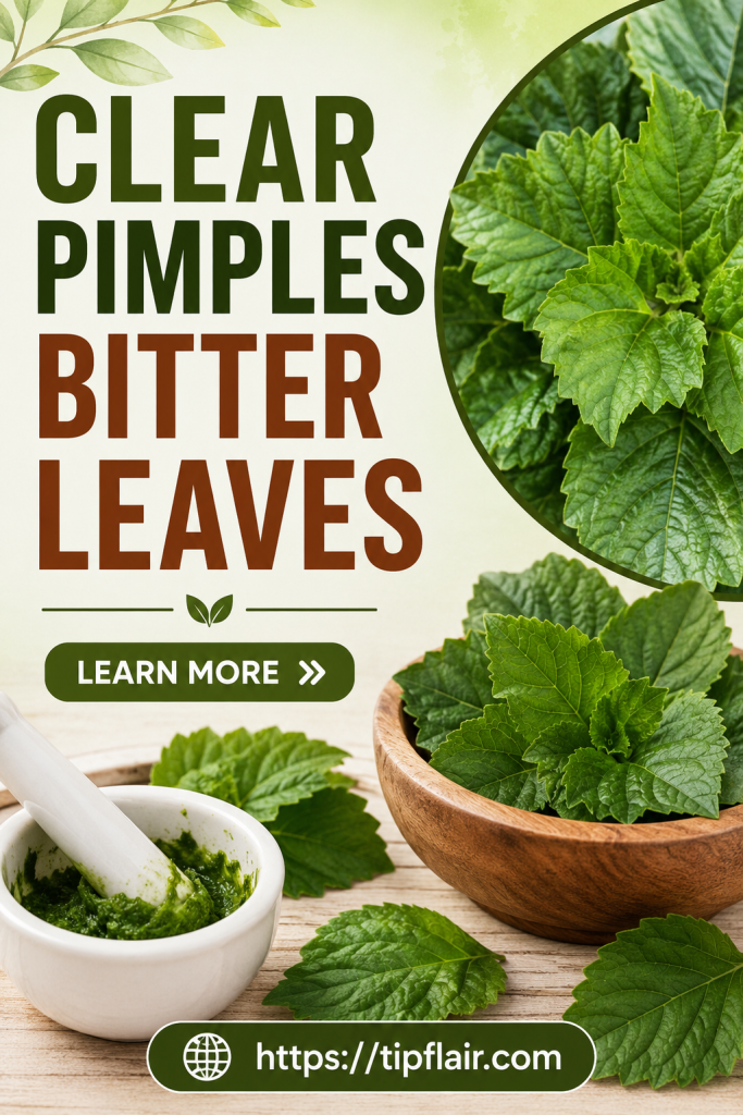 Clear Pimples with Bitter Leaves