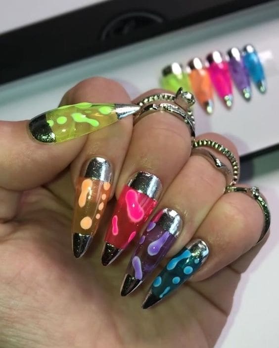 Chromatic Aura Nails