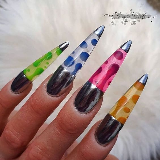 Chromatic Aura Nails