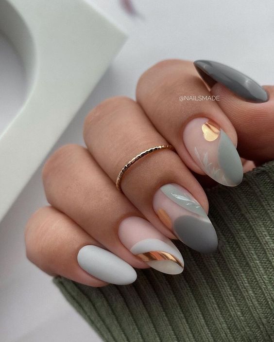 Chrome Matte Nail Ideas
