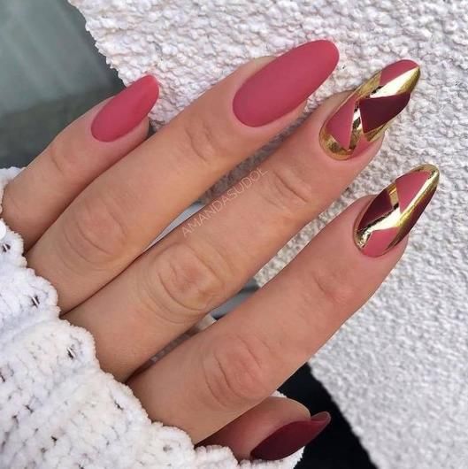 Chrome Matte Nail Ideas3