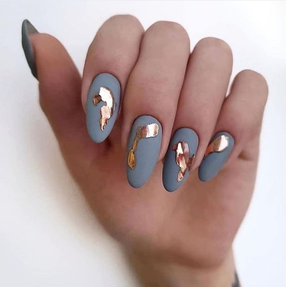 Chrome Matte Nail Ideas5
