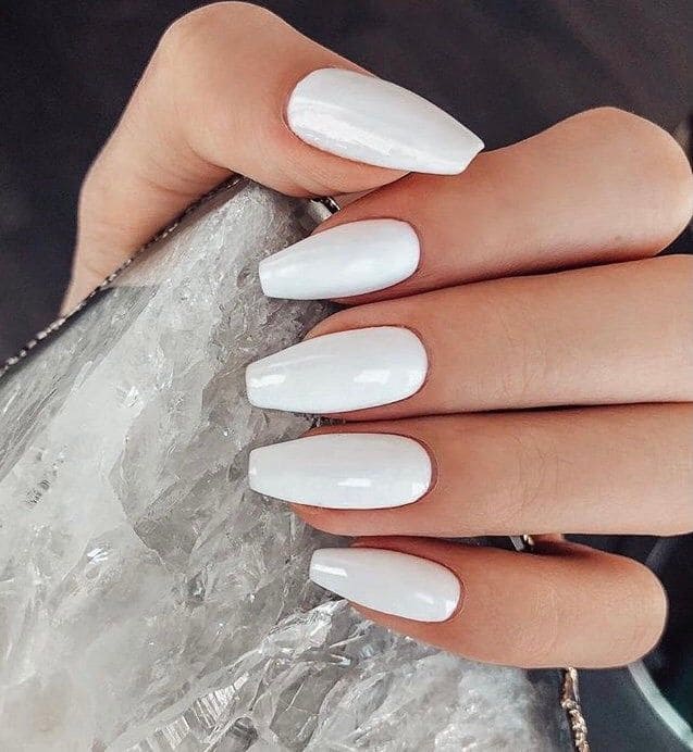  Classic White Manicure