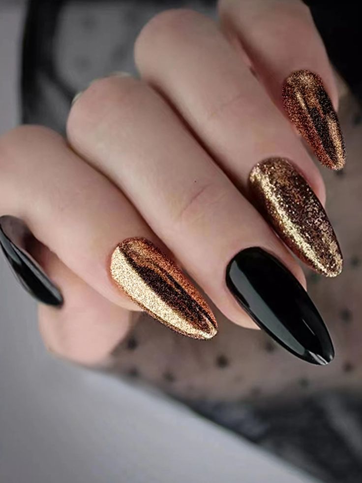 Classy Black Vampy Nails