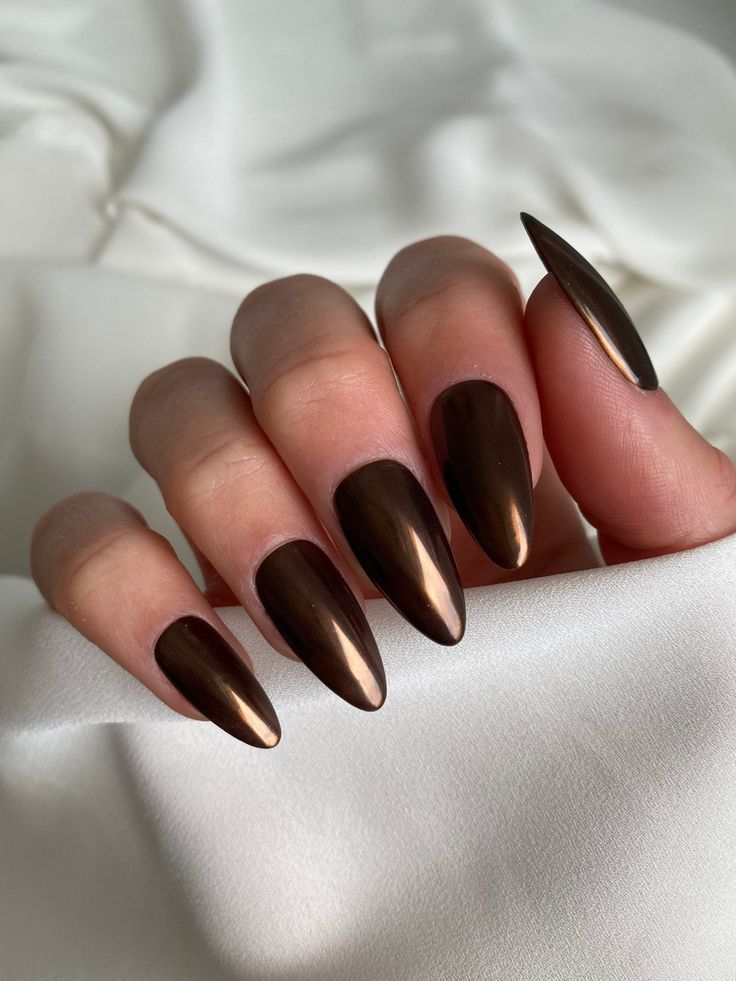 Classy Black Vampy Nails